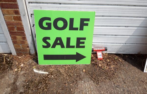 Golf Sale Sign for Our House